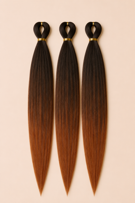 BraidOrDie Deluxe Easy Braid 3-in-1 BT1B/30 donkerbruin koperbruin invlechthaar