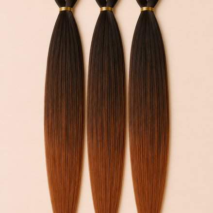 BraidOrDie Deluxe Easy Braid 3-in-1 BT1B/30 donkerbruin koperbruin invlechthaar