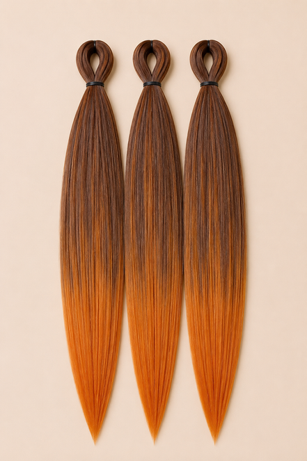 RastAfri Easy Braid 3-in-1 BT1B Amber bruin koper oranje invlechthaar