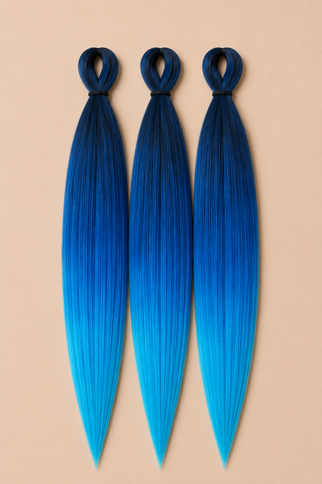 BraidOrDie Deluxe Easy Braid 3-in-1 BT1B Blue Light Blue blauw lichtblauw invlechthaar