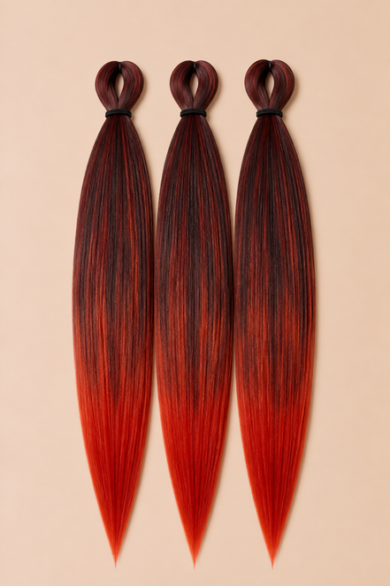 RastAfri Easy Braid 3-in-1 BT1B Copper donkerbruin koper rood invlechthaar
