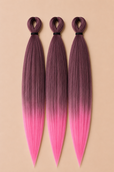 RastAfri Easy Braid 3-in-1 BT1B Hot Pink donker roze felroze invlechthaar