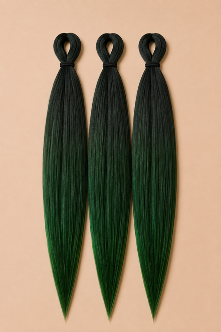 RastAfri Easy Braid 3-in-1 BT1B Jungle Green zwart donkergroen invlechthaar