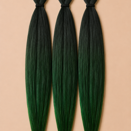 RastAfri Easy Braid 3-in-1 BT1B Jungle Green zwart donkergroen invlechthaar