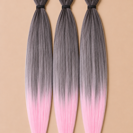 RastAfri Easy Braid 3-in-1 BT1B Light Pink grijs lichtroze invlechthaar