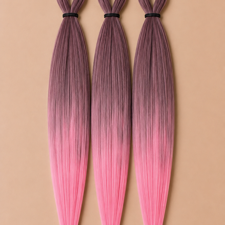 RastAfri Easy Braid 3-in-1 BT1B Rosy roze ombre invlechthaar