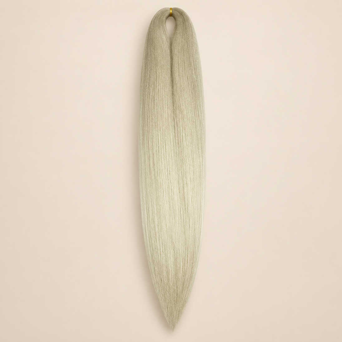 Easy Braid kanekalon vlechthaar FL1-301 in koel asblond op lichtbeige achtergrond