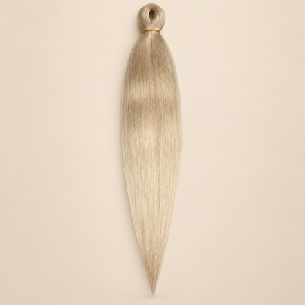 Easy Braid kanekalon vlechthaar FL1-307 in beige blond spring edition op lichtbeige achtergrond