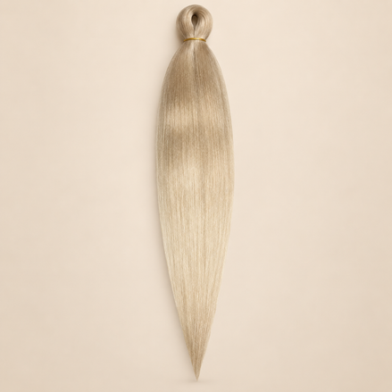 Easy Braid kanekalon vlechthaar FL1-307 in beige blond spring edition op lichtbeige achtergrond