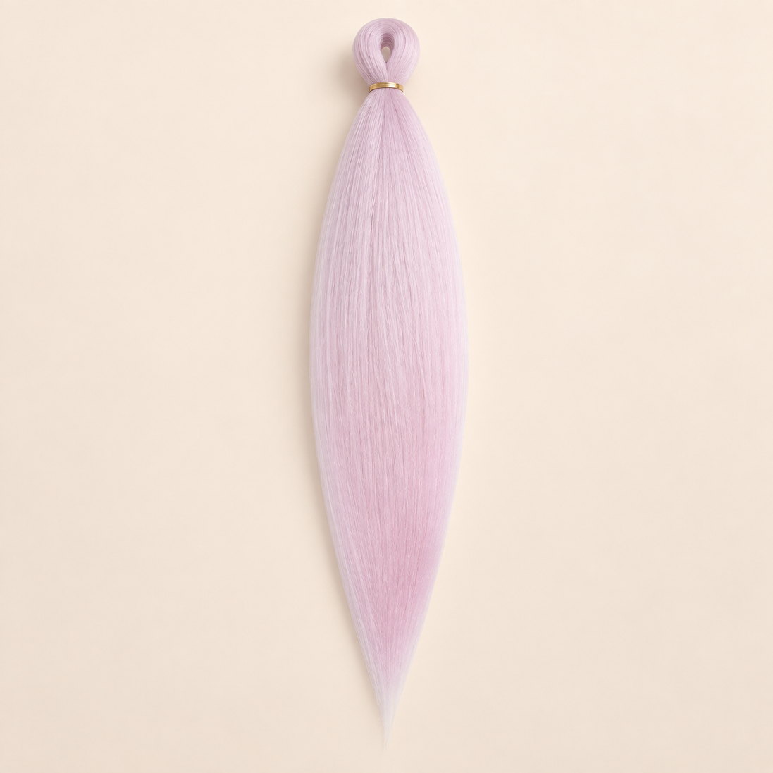 Easy Braid kanekalon vlechthaar FR L12 in pastel lila op lichtbeige achtergrond