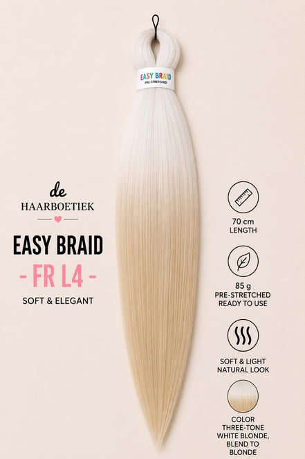 Easy Braid Premium FR L4 witblond blond ombre invlechthaar 70 cm