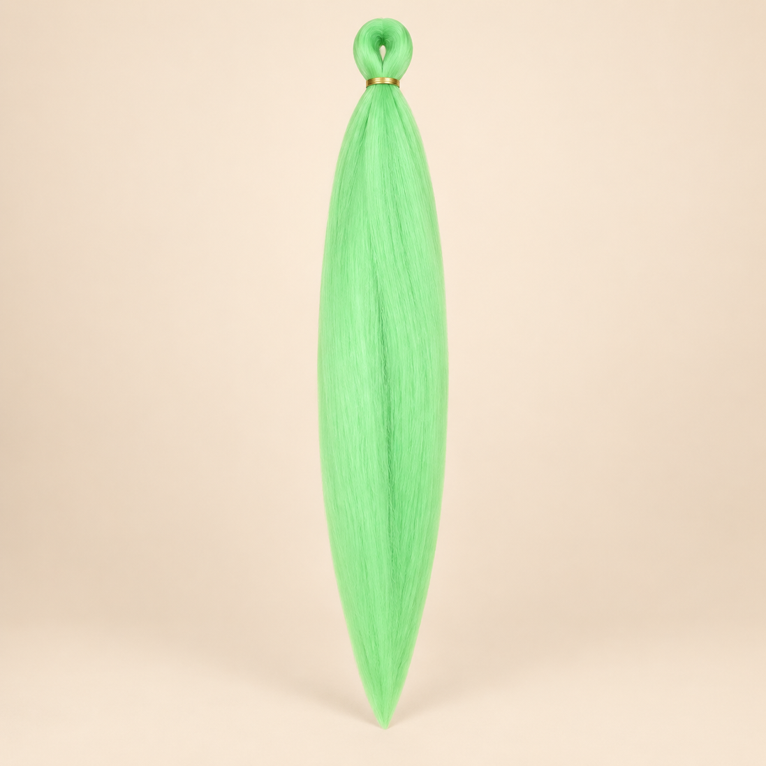 Easy Braid kanekalon vlechthaar GM5 in mintgroen op lichtbeige achtergrond