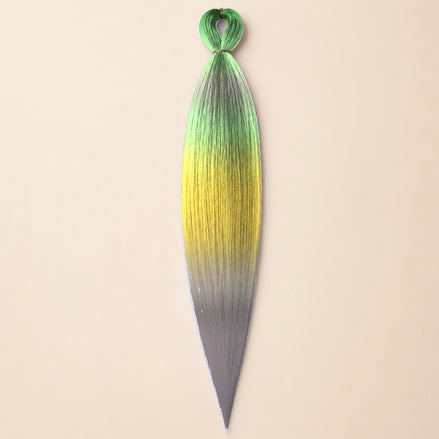 Easy Braid invlechthaar Green Yellow ombre - De HaarBoetiek