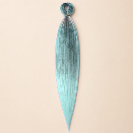Easy Braid invlechthaar grijs teal mint ombre 3-137 - De HaarBoetiek