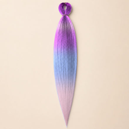 Easy Braid invlechthaar Hot Plum Blue Rose ombre - De HaarBoetiek