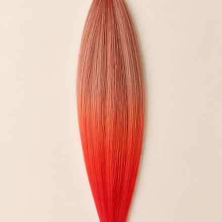 Easy Braid invlechthaar koper rood ombre - De HaarBoetiek