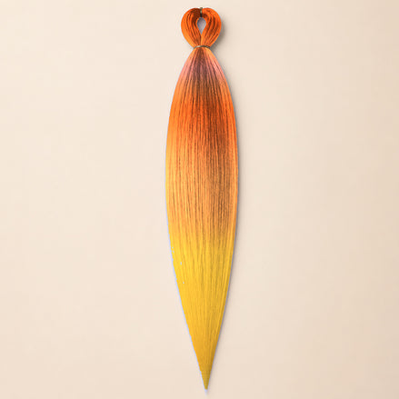 Easy Braid invlechthaar oranje geel ombre 3-130 - De HaarBoetiek
