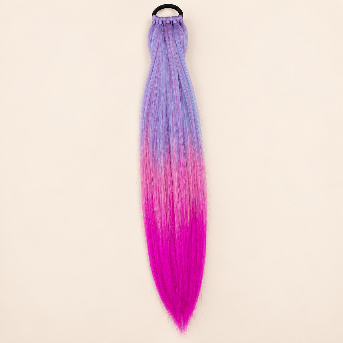 Easy Braid Ponytail 3-15 lavendel violet fuchsia ombre 70 cm