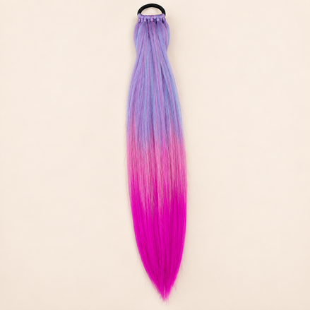 Easy Braid Ponytail 3-15 lavendel violet fuchsia ombre 70 cm