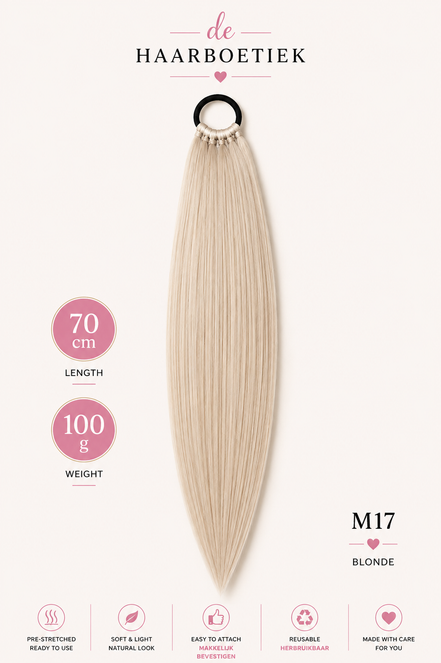 Easy Braid Ponytail M17 blonde 70 cm 100 g - De HaarBoetiek