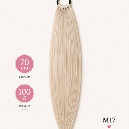 Easy Braid Ponytail M17 blonde 70 cm 100 g - De HaarBoetiek