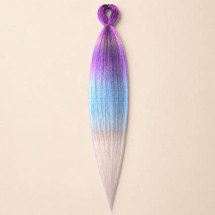 Easy Braid invlechthaar paars blauw roze ombre 3-134 - De HaarBoetiek