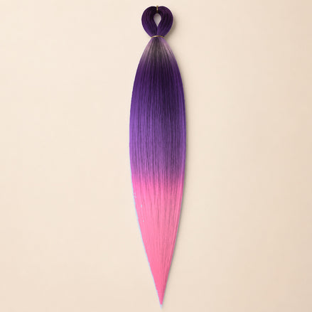 Easy Braid invlechthaar paars roze ombre - De HaarBoetiek