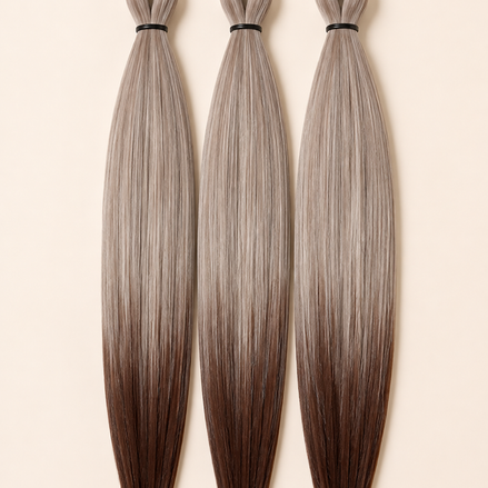 RastAfri Easy Braid 3-in-1 Snow Toffee bruin grijs ombre invlechthaar