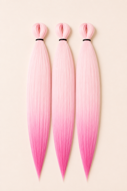 RastAfri Easy Braid 3-in-1 Sugar Pink lichtroze met donkerroze punten