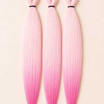 RastAfri Easy Braid 3-in-1 Sugar Pink lichtroze met donkerroze punten