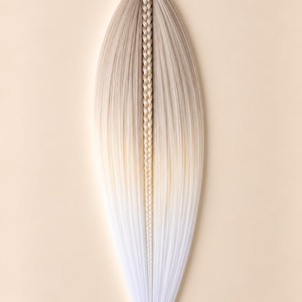 Easy Braid invlechthaar taupe asblond wit ombre - De HaarBoetiek