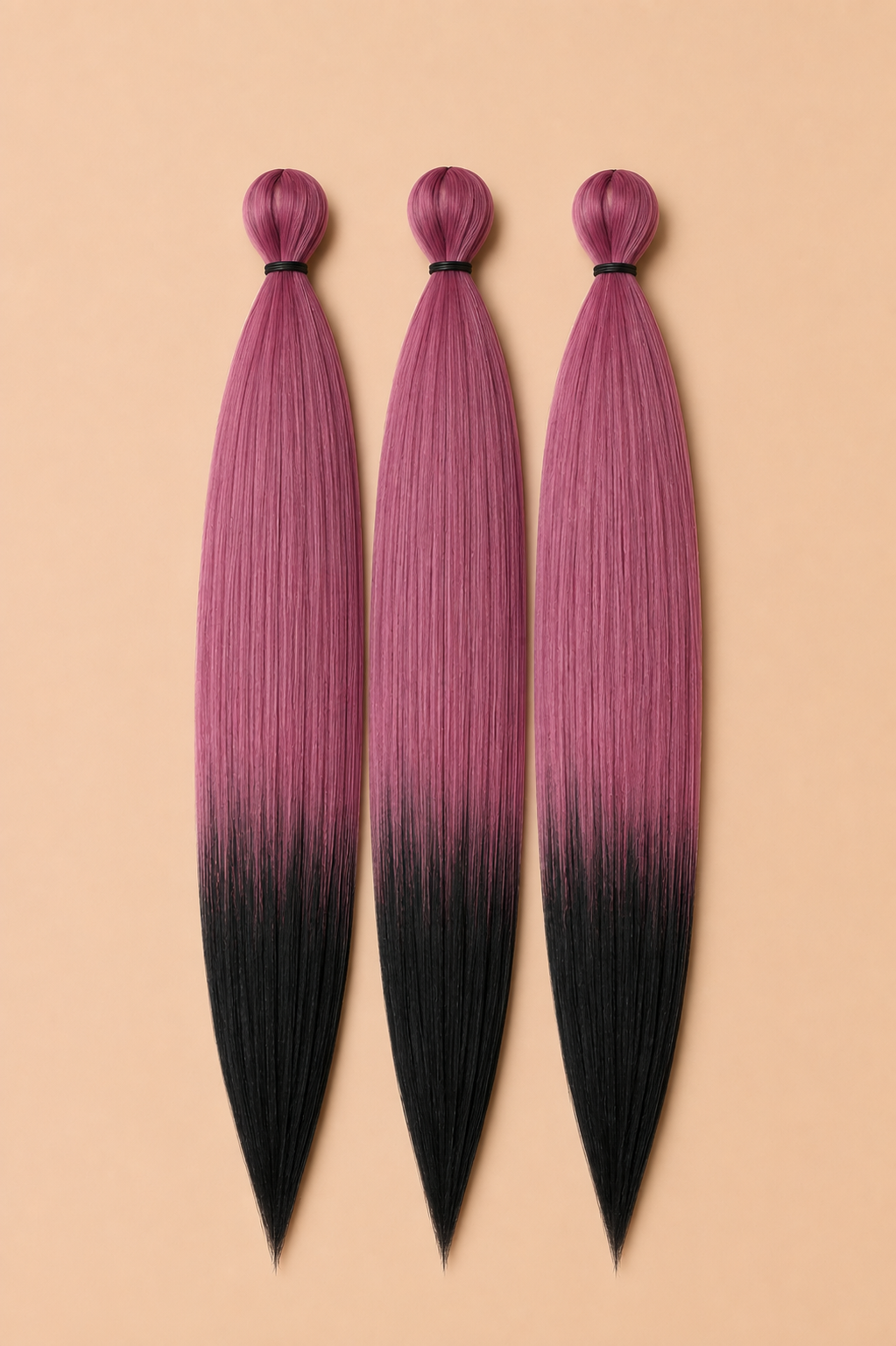 Easy Braid 3-in-1 wijnrood zwart ombre kanekalon invlechthaar 75 cm