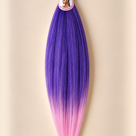 Easy Braid X-Smart 70 invlechthaar paars lila roze ombre 70 cm