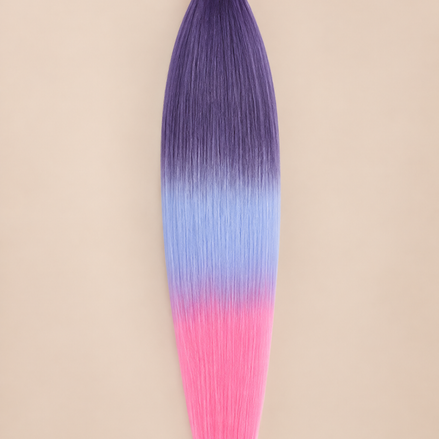 Easy Braid X-Smart 91 paars blauw roze ombre invlechthaar 70 cm