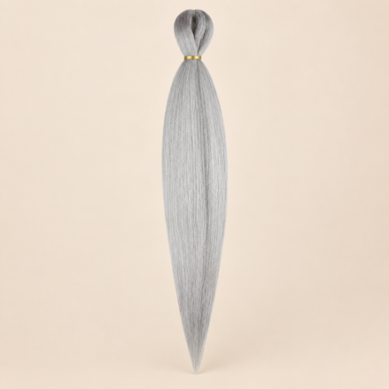 Easy Braid zilvergrijs M13 kanekalon vlechthaar 70 cm