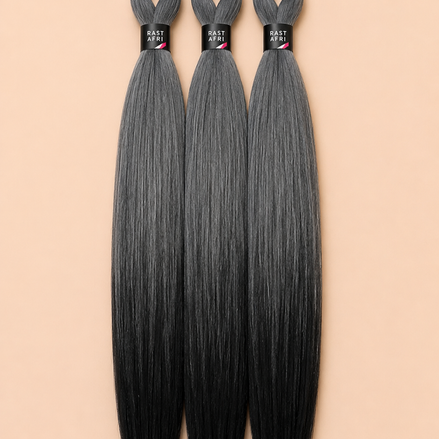 Easy Braids Blackearth zwart grijs ombre set van 3 - De HaarBoetiek