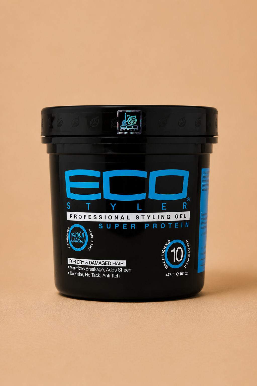 Eco Styler Professional Super Protein Gel 473ml op beige achtergrond