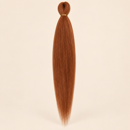 EZ Kanekalon M50 Gember Koper pre-stretched invlechthaar 70 cm