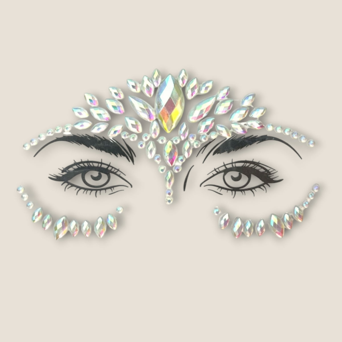 Face Jewels – Iriserende Kroon – De HaarBoetiek
