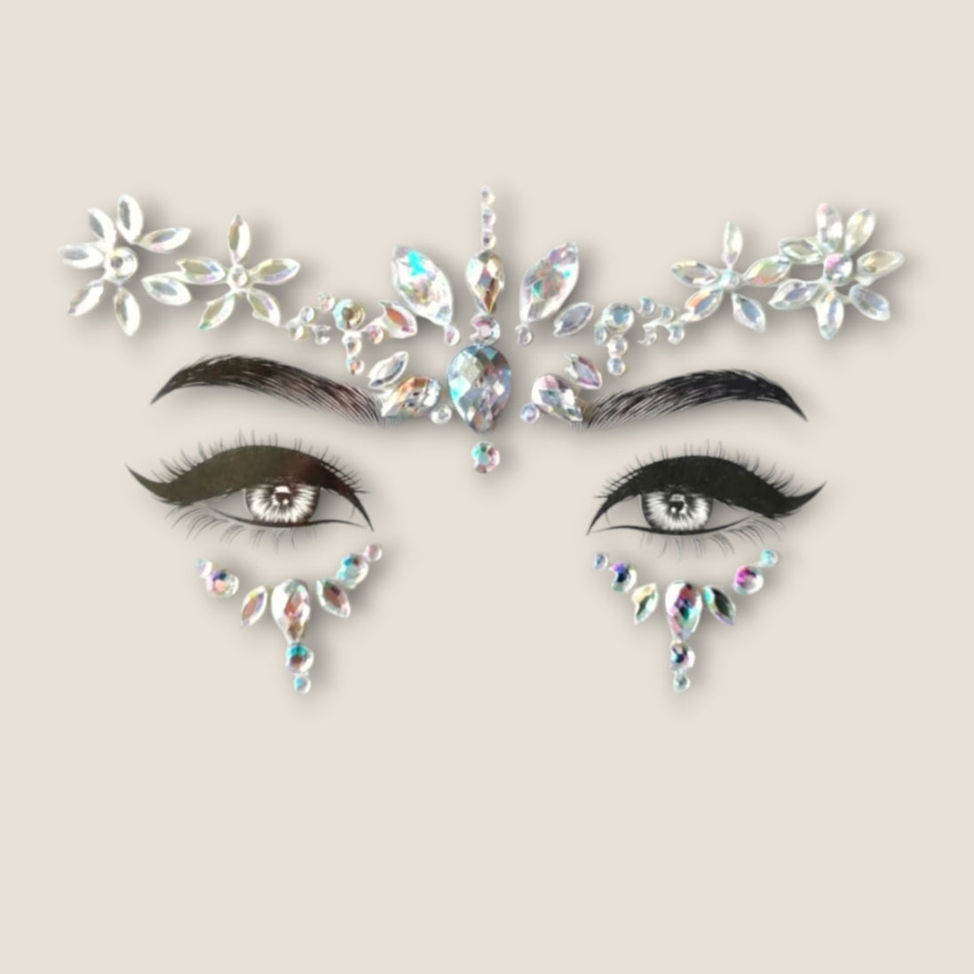Face Jewels – Iriserende Bloemen – De HaarBoetiek