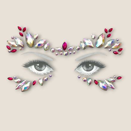 Face Jewels – Rood Iriserend – De HaarBoetiek