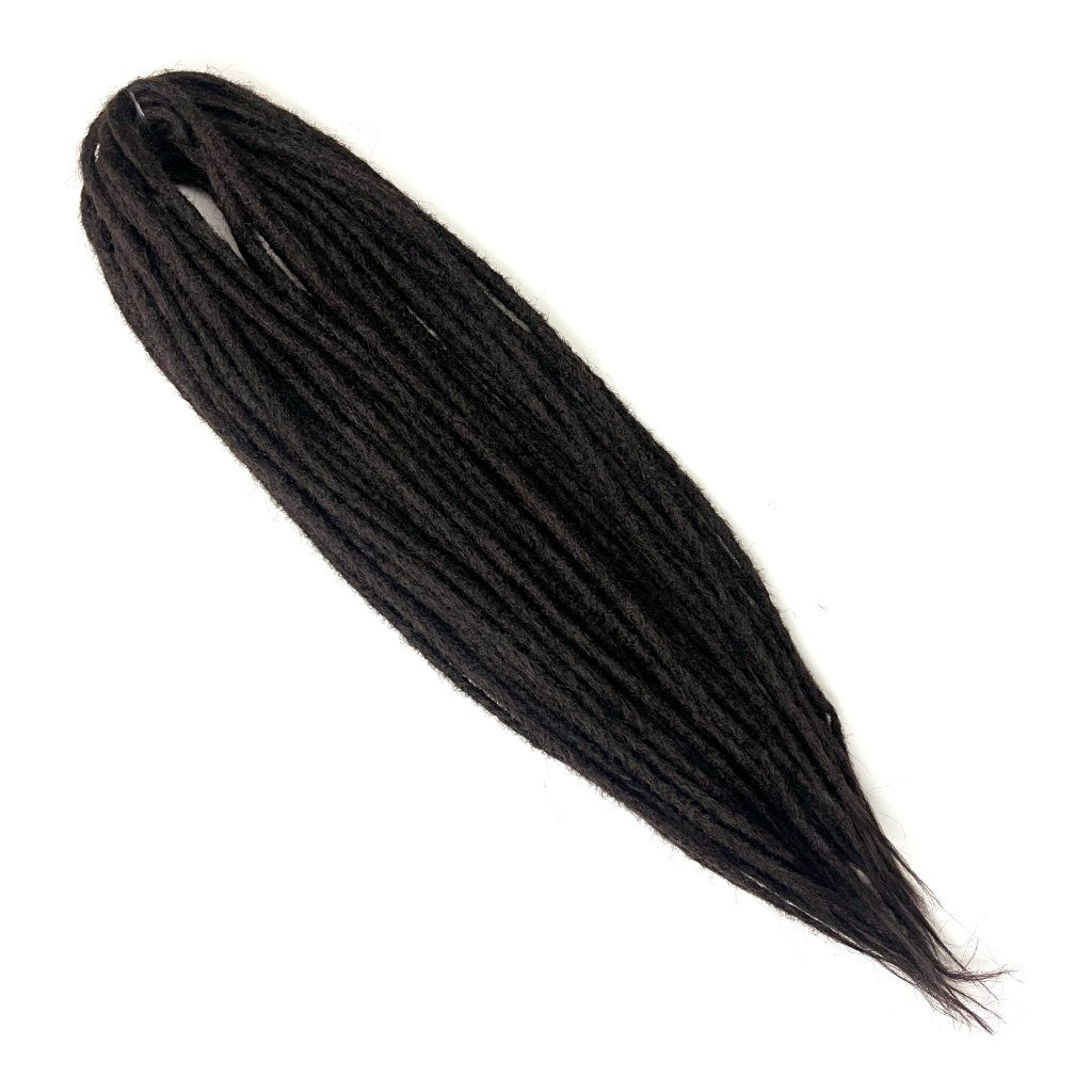 Fake Dreads 60 cm – Donkerbruin (4) – 10 stuks – De HaarBoetiek