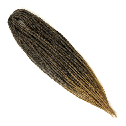 Fake Dreads 60 cm – Zwart-honingblond gemengd (1B/27) – 10 stuks – De HaarBoetiek