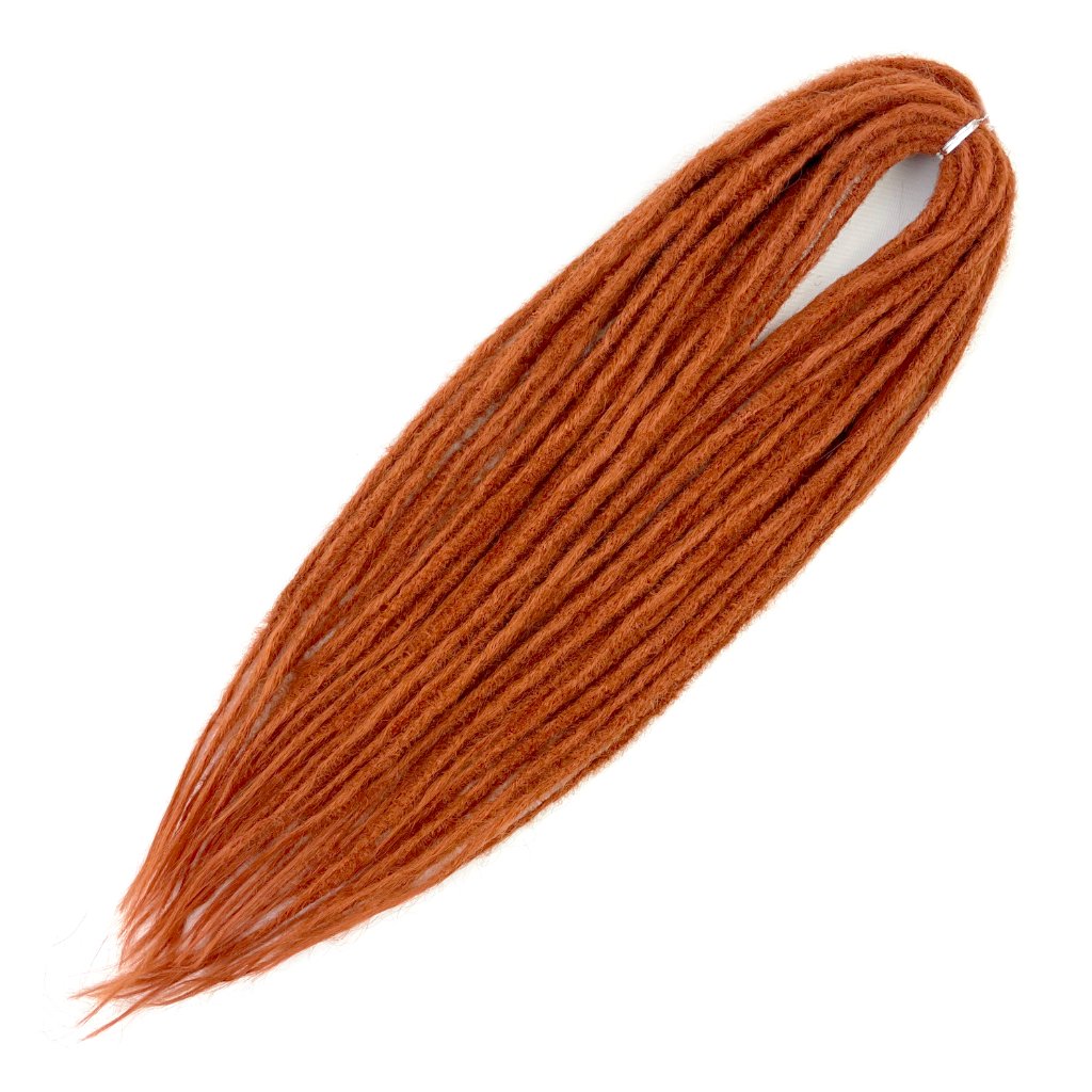 Fake Dreads Deluxe 60 cm – Rustic Flame – 10 stuks – De HaarBoetiek