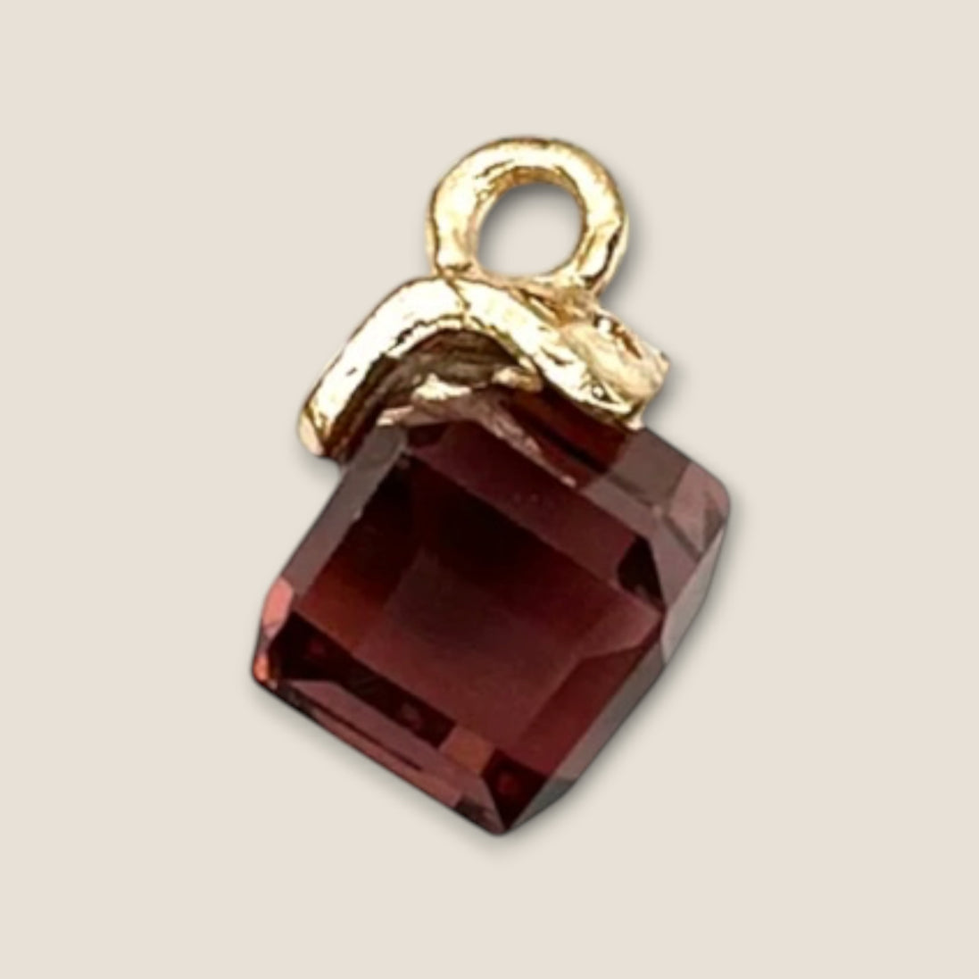 Haarbedel Kristal Donkerrood