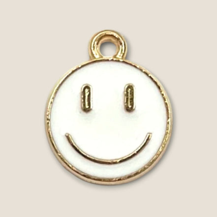 Haarbedel Smiley Wit