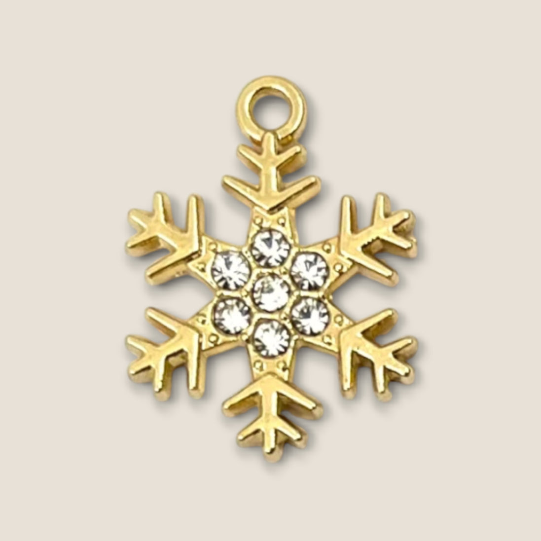 Haarbedel Sneeuwvlok Blauw Goud