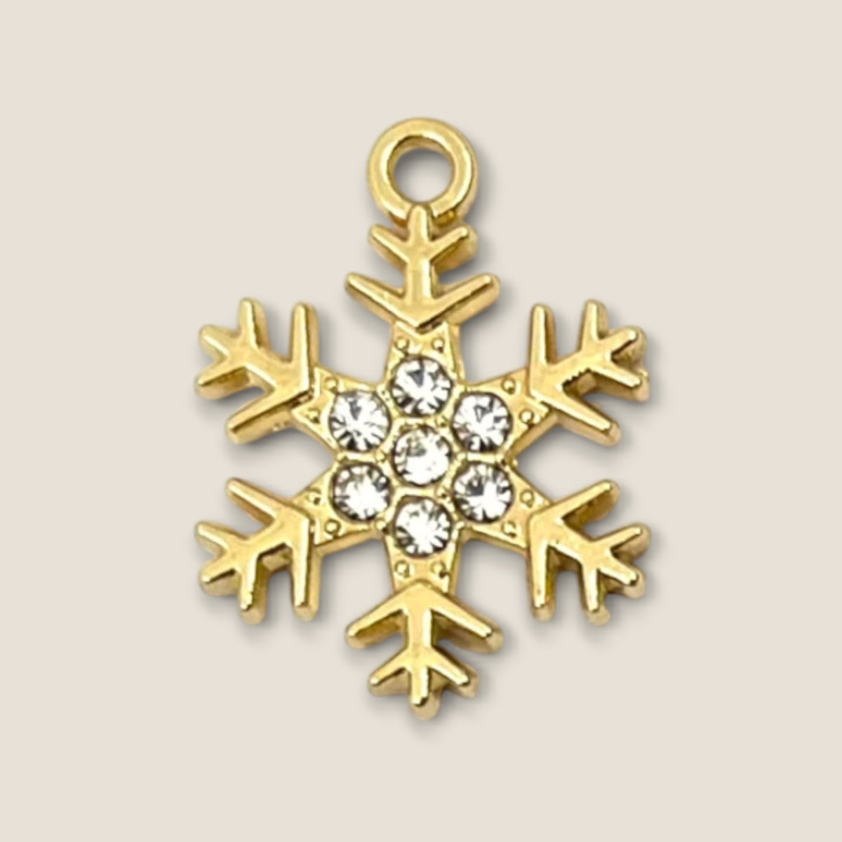 Haarbedel Sneeuwvlok Blauw Goud