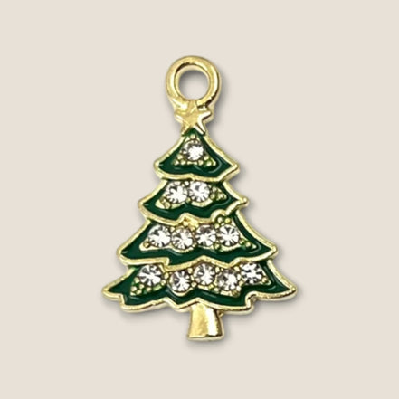 Haarbedel Kerstboom Groen Goud