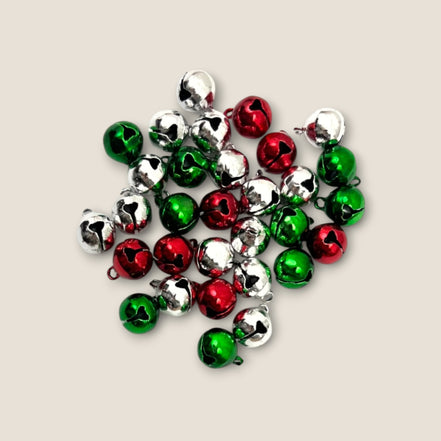Haarbedel Kerstbelletjes Multi Sorti Rood Groen Zilver